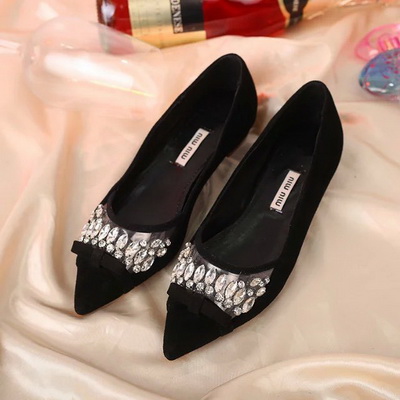 MIUMIU Shallow mouth flat shoes Women--010